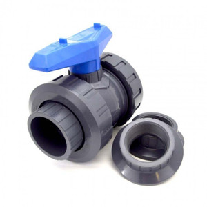 2" Flui-PRO Series 2 PVC True Union Ball Valve - Socket & Threaded Ends 2" Flui-PRO Series 2 PVC True Union Ball Valve - Socket & Threaded Ends