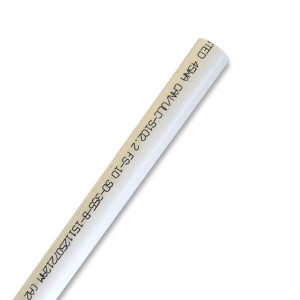 1" Schedule 40 White PVC Pipe 4004-010AB - 5ft 1" Schedule 40 White PVC Pipe 4004-010AB - 5ft