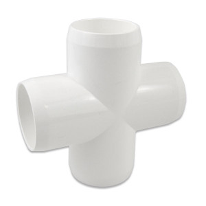 1-1/4" PVC Cross - Furniture Grade 1-1/4" PVC Cross - Furniture Grade