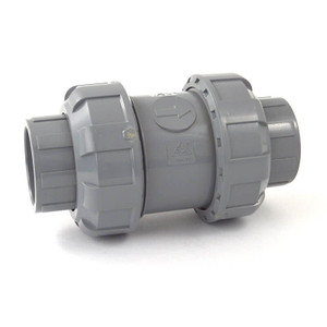 1-1/4" CPVC True Union Ball Check Valve - Socket / Viton