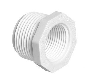 2" x 1" Sch 40 PVC Reducer (T.T.) Bushing - Mipt x Fipt 439-249