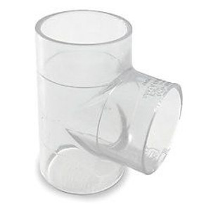 1-1/4" Clear PVC Tee 401-012L 1-1/4" Clear PVC Tee 401-012L