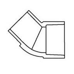 2" Clear PVC 45 Street Elbow 427-020L 2" Clear PVC 45 Street Elbow 427-020L