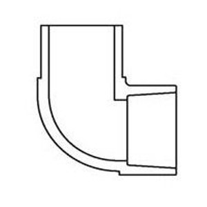 1-1/2" Clear PVC 90 Street Elbow 409-015L 1-1/2" Clear PVC 90 Street Elbow 409-015L