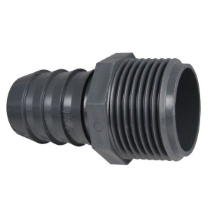 4" PVC Male Barbed Insert Adapter 1436-040 (Inst x MPT)