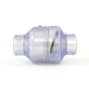 1/2" Clear PVC Swing Check Valve - Socket (S1520C-05)