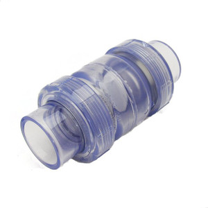 2" Clear PVC True Union Swing Check Valve - Socket (S1720C-20)