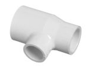2" x 1 1/2" x 1" Reducing Tee Slip x Slip x Slip PVC Fittings Schedule 40 2" x 1 1/2" x 1" Reducing Tee Slip x Slip x Slip PVC Fittings Schedule 40