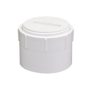 10" x 10" DWV PVC Female Adapter w/ Countersunk Plug D84010