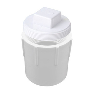 10" x 10" DWV PVC Female Adapter w/ Raised Plug D94010