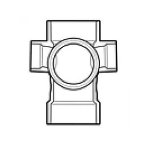 3" x 3" x 3" x 1-1/2" DWV PVC Sanitary Tee with R&L Side Inlets D418-337 3" x 3" x 3" x 1-1/2" DWV PVC Sanitary Tee with R&L Side Inlets D418-337