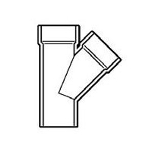 2" DWV PVC Street Wye D602-020 2" DWV PVC Street Wye D602-020