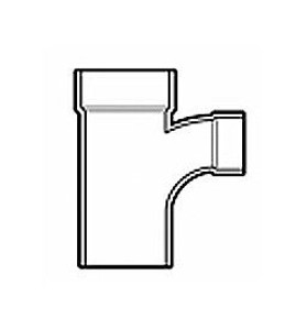 4" x 4" x 3" DWV PVC Sanitary Reducing Street Tee P404-422 4" x 4" x 3" DWV PVC Sanitary Reducing Street Tee P404-422