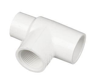 3/4" x 1/2" x 1/2" Reducing Tee Slip x Slip x Fipt PVC Fittings Schedule 40 3/4" x 1/2" x 1/2" Reducing Tee Slip x Slip x Fipt PVC Fittings Schedule 40