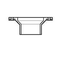 4" DWV PVC Closet Flange w/ Adjustable Metal Ring D811-040