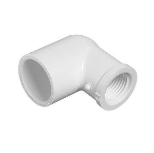 3/8" x 1/2" Sch 40 PVC Reducing 90 Elbow - Soc x Fipt 407-053