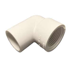 1/2" x 3/4" Sch 40 PVC Reducing 90 Elbow - Soc x Fipt 407-074