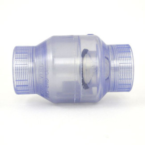 2-1/2" Clear PVC Swing Check Valve - Threaded (S1520C-25F)