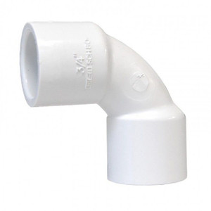 3/4" Sch 40 PVC 90 Sweep Elbow Soc 406-007S