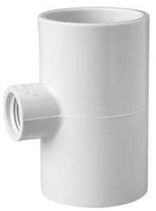 12" x 4" Sch 40 PVC Reducing Tee - Soc x Fipt 402-664 12" x 4" Sch 40 PVC Reducing Tee - Soc x Fipt 402-664