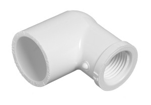 1" x 3/4" 90° Reducing Elbow PVC Fitting Slip x Fipt Schedule 40 1" x 3/4" 90° Reducing Elbow PVC Fitting Slip x Fipt Schedule 40