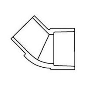 6" Sch 40 PVC 45 Street Elbow - Spig x Soc 427-060 6" Sch 40 PVC 45 Street Elbow - Spig x Soc 427-060