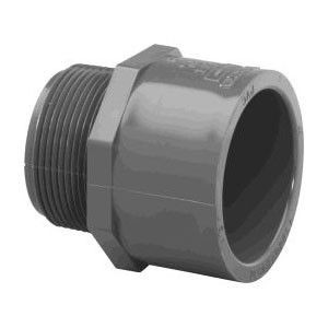 2" x 1-1/2" Sch 80 PVC Male Adapter - Mipt x Soc 836-251