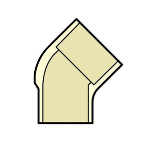1/2" CTS CPVC 45 Degree Street Elbow 4127-005