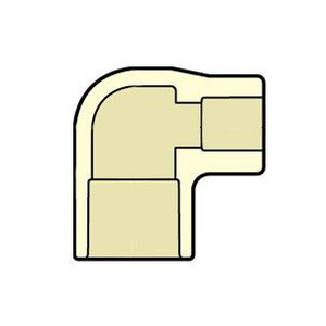 1-1/2" x 3/4" CTS CPVC 90 Degree Reducing Elbow 4106-210