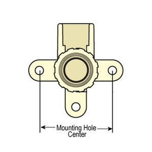 1/2" CTS CPVC Drop Ear Elbow with Gasket DE4107-005CG