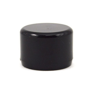 1/2" PVC End Cap Furniture Grade - Black 1/2" PVC End Cap Furniture Grade - Black