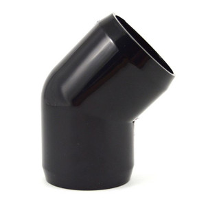 1-1/4" PVC 45-Degree Elbow Furniture Grade - Black