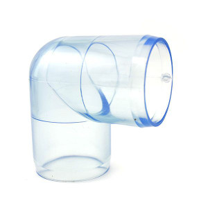 1-1/2" Clear PVC 90 Elbow Fitting (DC-90-015)