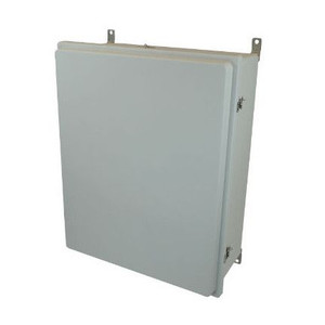 AM30248RT 30x24x8 NEMA 4X Fiberglass Enclosure w/ Raised Twist Latch Hinged Cover
