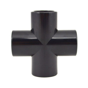 1/2" PVC Cross Furniture Grade - Black 1/2" PVC Cross Furniture Grade - Black