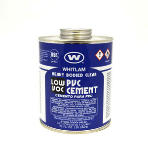 Whitlam Clear Low VOC PVC Heavy Bodied Cement - 1 Quart Whitlam Clear Low VOC PVC Heavy Bodied Cement - 1 Quart