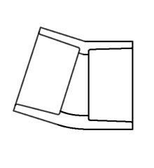 3" Schedule 80 PVC 22-1/2 Elbow 816-030