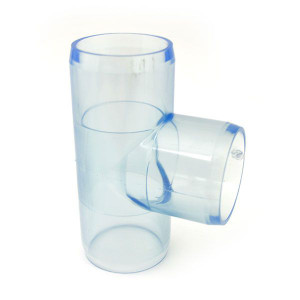 1-1/2" Clear PVC Tee Fitting (DC-T-015)