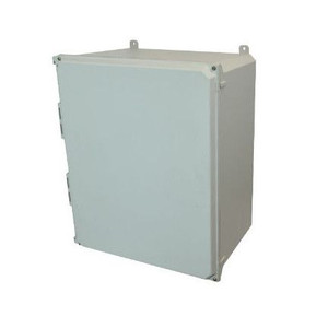 AMU2060 20x16x10 NEMA 4X Fiberglass Enclosure w/ Lift-Off Screw Cover Foot Mount