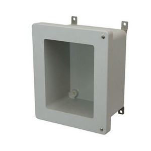 AM1086HW 10x8x6 NEMA 4X Fiberglass Enclosure w/ Hinged Screw Cover Window AM1086HW 10x8x6 NEMA 4X Fiberglass Enclosure w/ Hinged Screw Cover Window