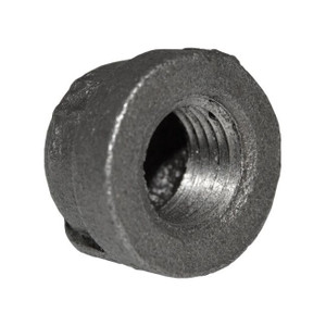 1/4" Black Malleable Iron Cap (BMC14 / 35502)