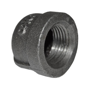 3/8" Black Malleable Iron Cap (BMC38 / 35503)