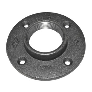 2" Black Malleable Iron Floor Flange (BMFF2 / 35709)