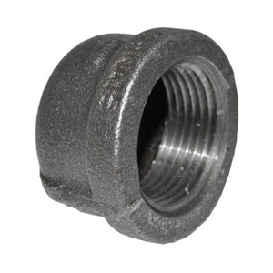 1" Black Malleable Iron Cap (BMC1 / 35506)
