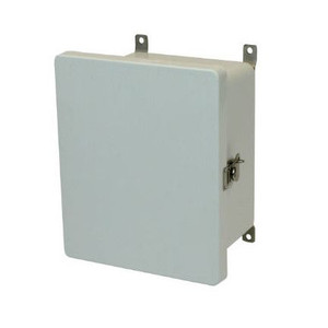 AM1086T 10x8x6 NEMA 4X Fiberglass Enclosure w/ Twist Latch Hinged Cover AM1086T 10x8x6 NEMA 4X Fiberglass Enclosure w/ Twist Latch Hinged Cover