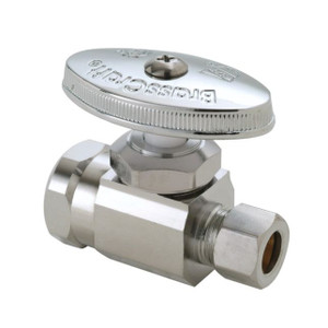 1/2" X 3/8" OD - BrassCraft Iron Pipe Straight Stop OR12X C