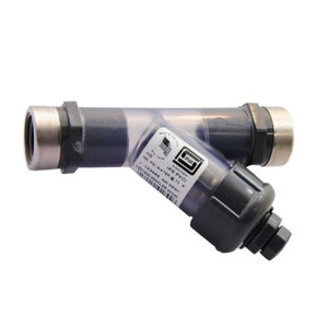 1/2" Spears Clear PVC Y-Strainer - SR FIPT - EPDM - SS8 Mesh (YS21S8-005CLSR)