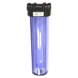 20" EverWave Big Clear Filter Housing - 1" IN/OUT, 4-1/2" Dia. (EVW-H-45-20-CL)