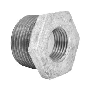 1" x 1/2" Galvanized Malleable Bushing - MNPT x FNPT (GMB112 / 36128)