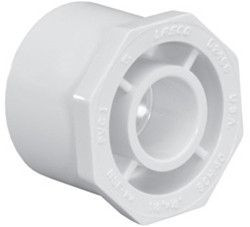 6" x 3/4" Sch 40 PVC Reducer Bushing Flush Style - Spig x Soc 437-524